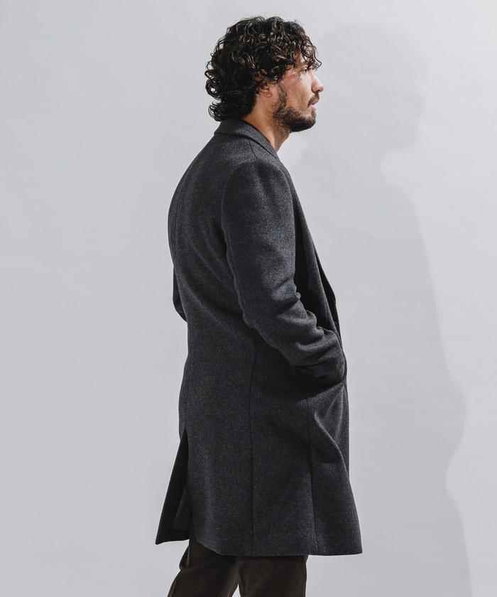 NANO universe【新品】チェスターコートSUPER140'S NANO universe（ナノユニバース）の「SUPER140'S メルトン