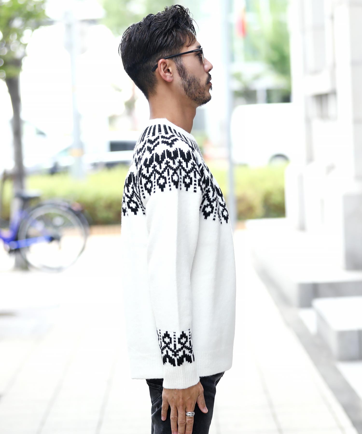 ジギーズショップ JIGGYS SHOP ビッグワッフルクルーニット