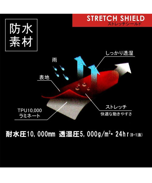 セール】【レインウェア上下セット】耐水圧 10000mm 防水 ストレッチ