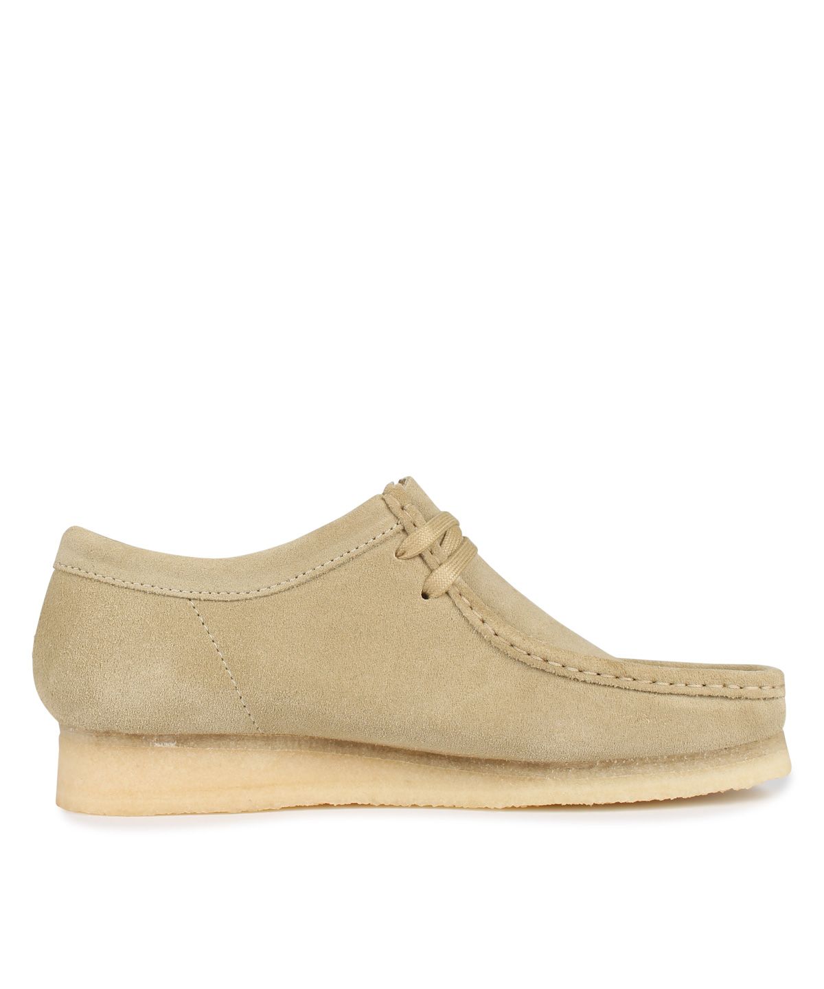 極美品☆　クラークスオリジナルズ　ワラビーブーツ　厚底　スエード　ベージュ　37 クラークス Clarks ワラビー ブーツ メンズ WALLABEE ベージュ