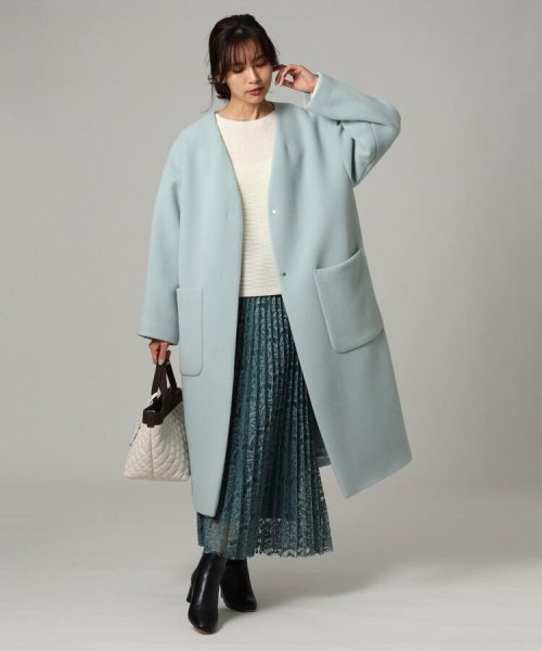 セール L ポンテベロアノーカラーコート アンタイトル Untitled D Fashion