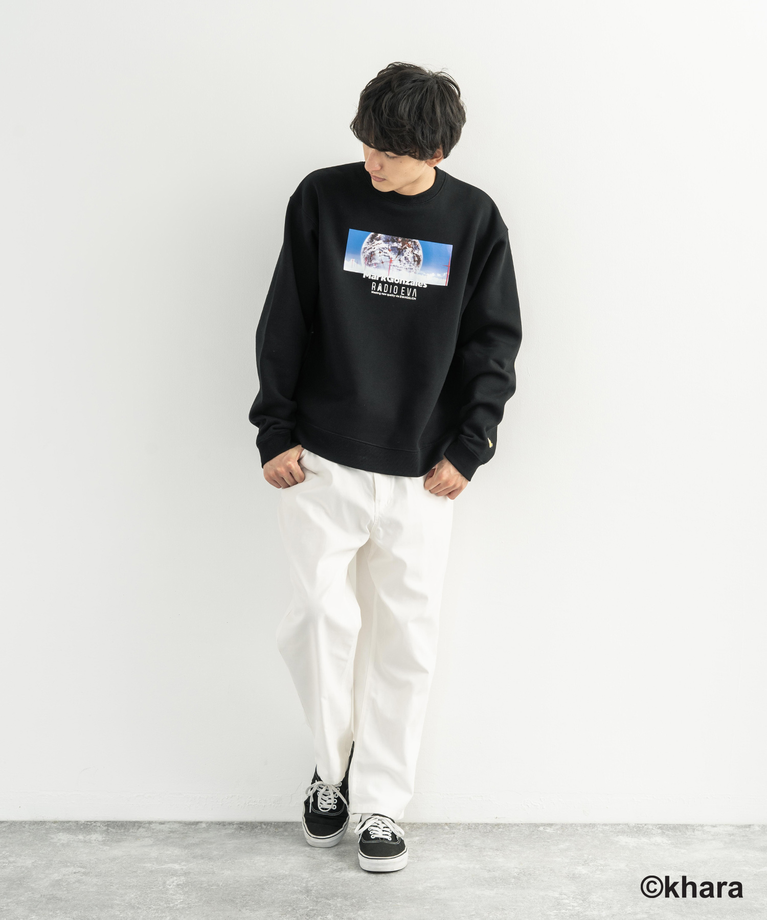 RADIO EVA 736 Kaworu Pt. HOODIE by MARK GONZALES/EMERALD(M