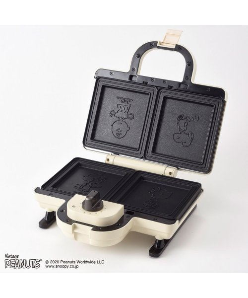 Bruno ブルーノ ホットサンドメーカー ダブル スヌーピー 耳まで コンパクト タイマー 朝食 プレート パン トースト 家電 ホワイト エクリュ 白 Bo ブルーノ Bruno D Fashion