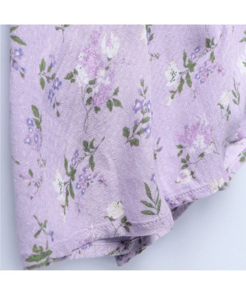 セール 花柄ドッキング長袖ワンピース ブランシェス Branshes D Fashion