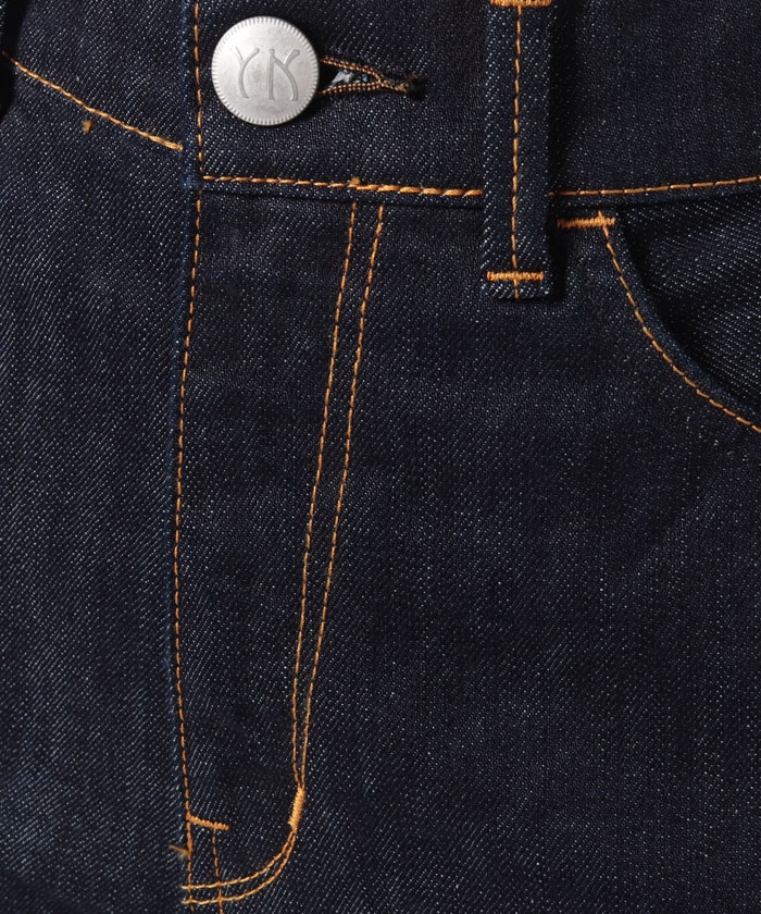 セール】【新色追加】COEL×YANUK スリットデニムパンツ セール】【新色追加】COEL×YANUK スリットデニムパンツ