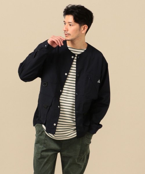 【SHIPS別注】KELTY: ウェザークロス メッシュ ノーカラー ジャケット