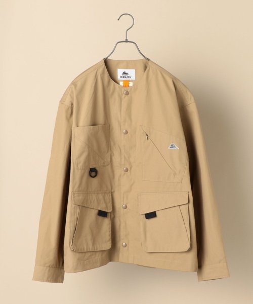 【SHIPS別注】KELTY: ウェザークロス メッシュ ノーカラー ジャケット