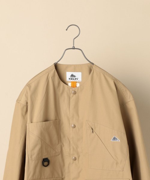 【SHIPS別注】KELTY: ウェザークロス メッシュ ノーカラー ジャケット