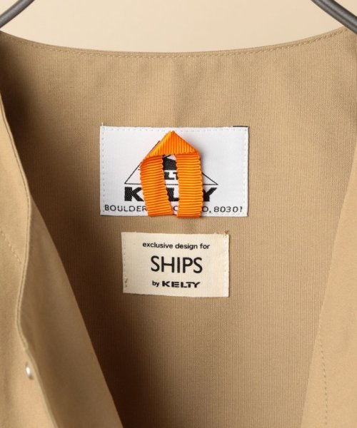 【SHIPS別注】KELTY: ウェザークロス メッシュ ノーカラー ジャケット
