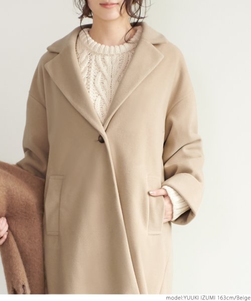 バックタックチェスターコート コカ Coca D Fashion バックタックチェスターコート コカ Coca D Fashion