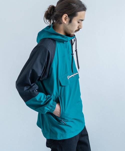 Champion チャンピオン C3 R603 アノラック メンズ レディース パーカー ウインドブレーカー ライトアウター マウンテンパーカー ハーフジップ ロッキーモンロー Rocky Monroe D Fashion