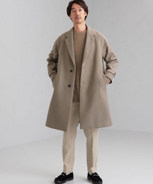 Cm Fabrica メルトン チェスター コート グリーンレーベルリラクシング Green Label Relaxing D Fashion