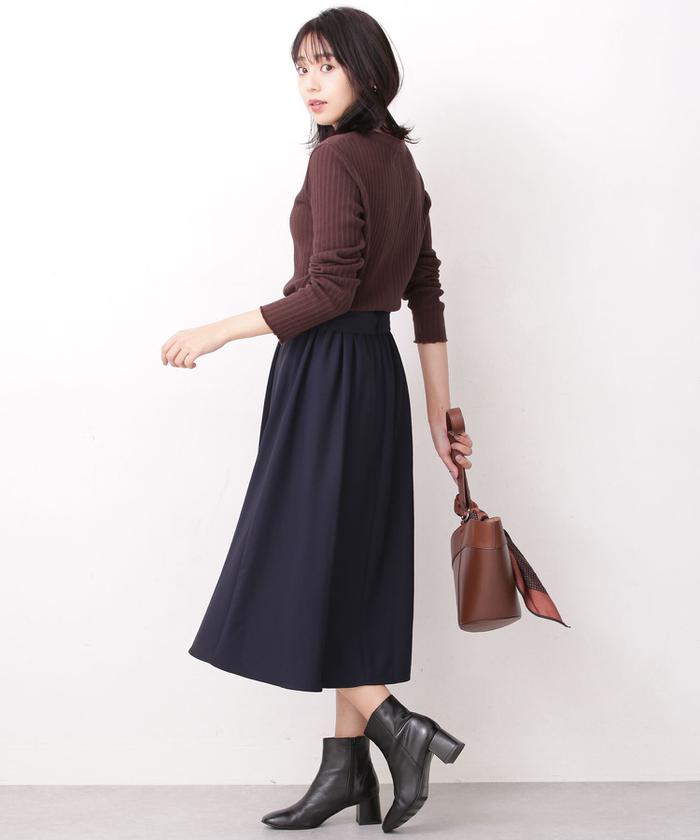 COMME des GARÇONS フレアスカート ネイビー（COMME des GARCONS