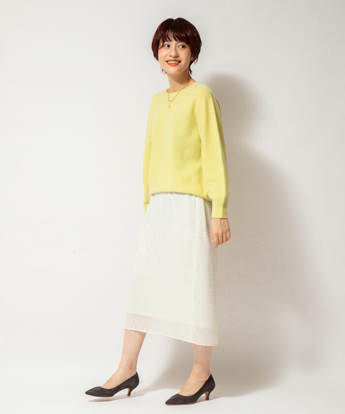 セール】シフォンカットジャガードスカート(503594563