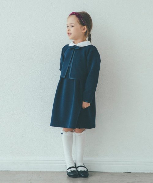 リップル襟付き ワンピース グリーンレーベルリラクシング キッズ Green Label Relaxing Kids D Fashion