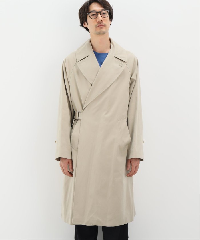 comoli コットンギャバ　タイロッケンコート　カーキ　Size2 comoli 17AW コットンギャバ タイロッケンコート カーキ