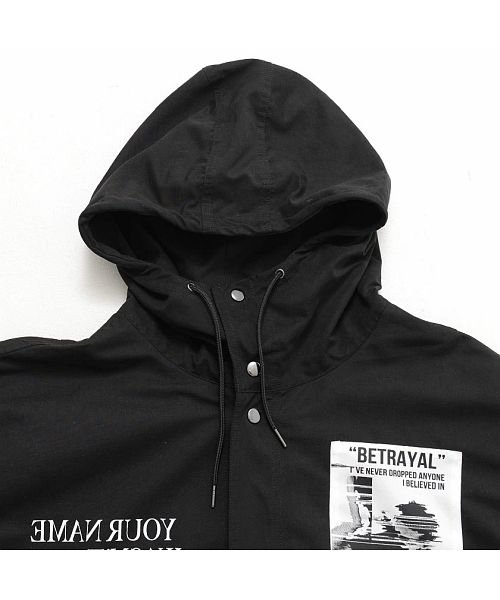 Cavaria キャバリア ワッペン貼付けビッグシルエット長袖モッズコート キャバリア Cavaria D Fashion Cavaria キャバリア ワッペン貼付けビッグシルエット長袖モッズコート キャバリア Cavaria D Fashion