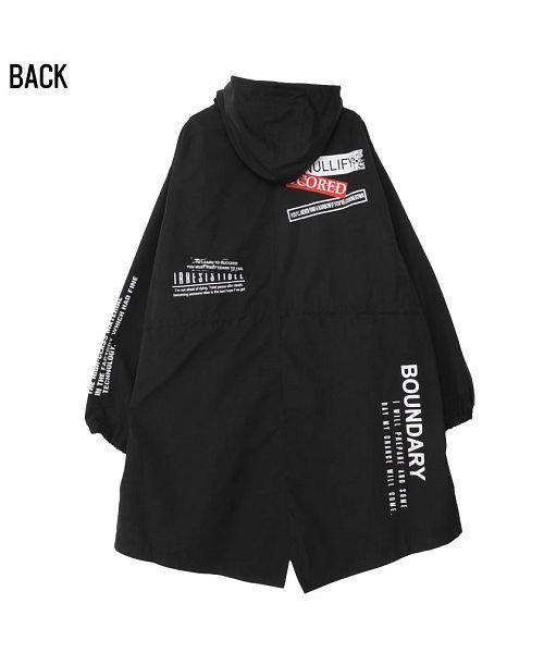 Cavaria キャバリア ワッペン貼付けビッグシルエット長袖モッズコート キャバリア Cavaria D Fashion Cavaria キャバリア ワッペン貼付けビッグシルエット長袖モッズコート キャバリア Cavaria D Fashion