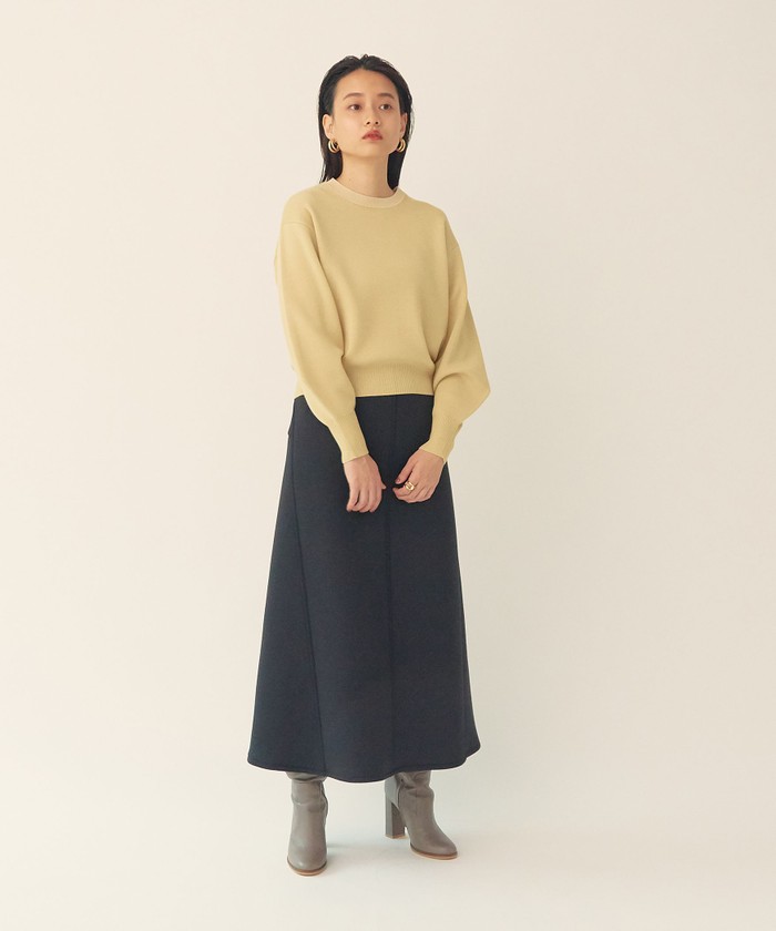 【メーカー直売】の商品をすべて セール】【EMMEL REFINES】【手洗可能】EM HW スウェットライク ニット/セーター