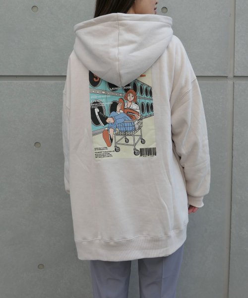 ランドリーガールプリントパーカー ロッツオブラブ Lots Of Love D Fashion ランドリーガールプリントパーカー ロッツオブラブ Lots Of Love D Fashion