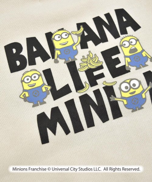 セール ミニオンズ Minions 怪盗グルー バナナ シルエット プリント 長袖 トレ ノイユ エーム べべ Noeil Aime Bebe D Fashion