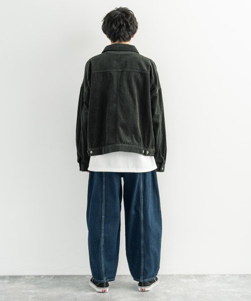 デニムパンツ メンズ ワイド ジーンズ バルーン シンプル カジュアル リラックス ゆったり テーパード 綿 コットン インディゴ 黒 ボタンフライ センターシ ロッキーモンロー Rocky Monroe D Fashion デニムパンツ メンズ ワイド ジーンズ バルーン シンプル カジュアル リラックス ゆったり テーパード 綿 コットン インディゴ 黒 ボタンフライ センターシ ロッキーモンロー Rocky Monroe D Fashion