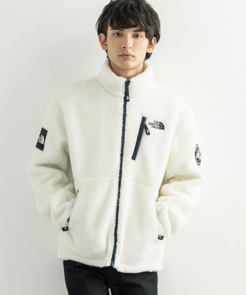 ザノースフェイスTHE NORTH FACEフリースボアベスト白ホワイト防寒 