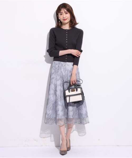 美人百花1月号掲載 フロント釦ニット ２ｗａｙレーススカートｓｅｔ アプワイザー リッシェ Apuweiser Riche D Fashion