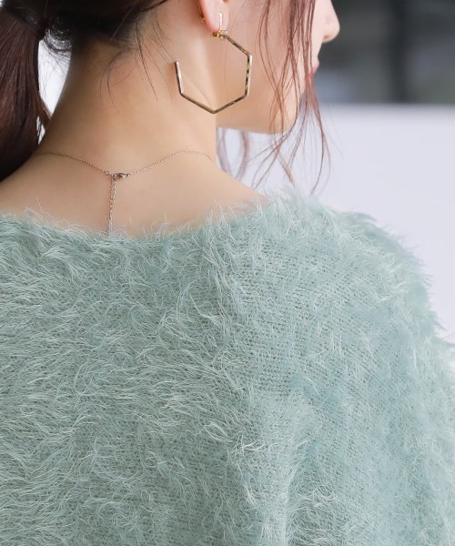 N Orゆるふわシャギーニット オシャレウォーカー Osharewalker D Fashion