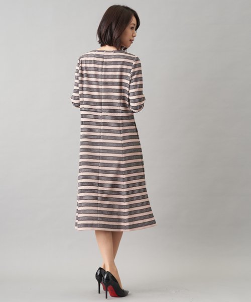 セール チェック ボーダーワンピ ス レリアンプラスハウス Leilian Plus House D Fashion