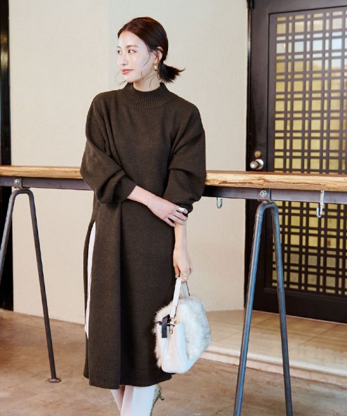 アルパカタッチロングスリットワンピース ユアーズ Ur S D Fashion アルパカタッチロングスリットワンピース ユアーズ Ur S D Fashion