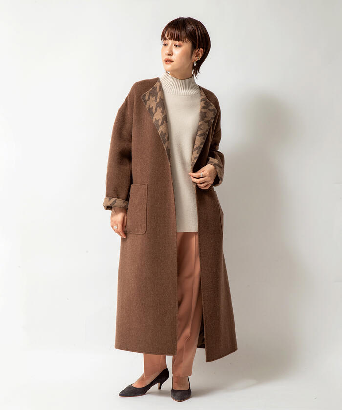 apartment department リバーシブルドロストコート