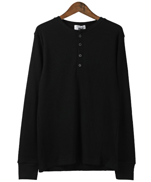 RRLワッフルヘンリーネックロングTシャツ セール】ワッフル ヘンリーネック ロングスリーブ Tシャツ（T