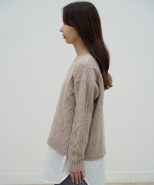 インナーセットケーブルニットプルオーバー ロペピクニック Rope Picnic D Fashion