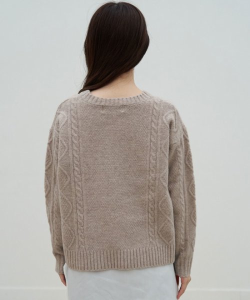 インナーセットケーブルニットプルオーバー ロペピクニック Rope Picnic D Fashion インナーセットケーブルニットプルオーバー ロペピクニック Rope Picnic D Fashion