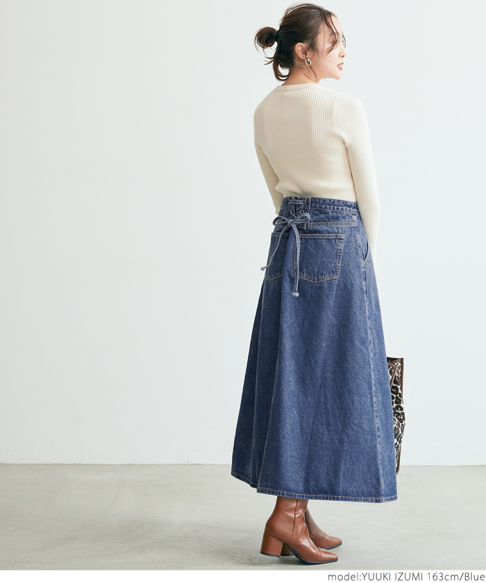 セール 33%OFF】【2way】バックレースアップデニムサロペット