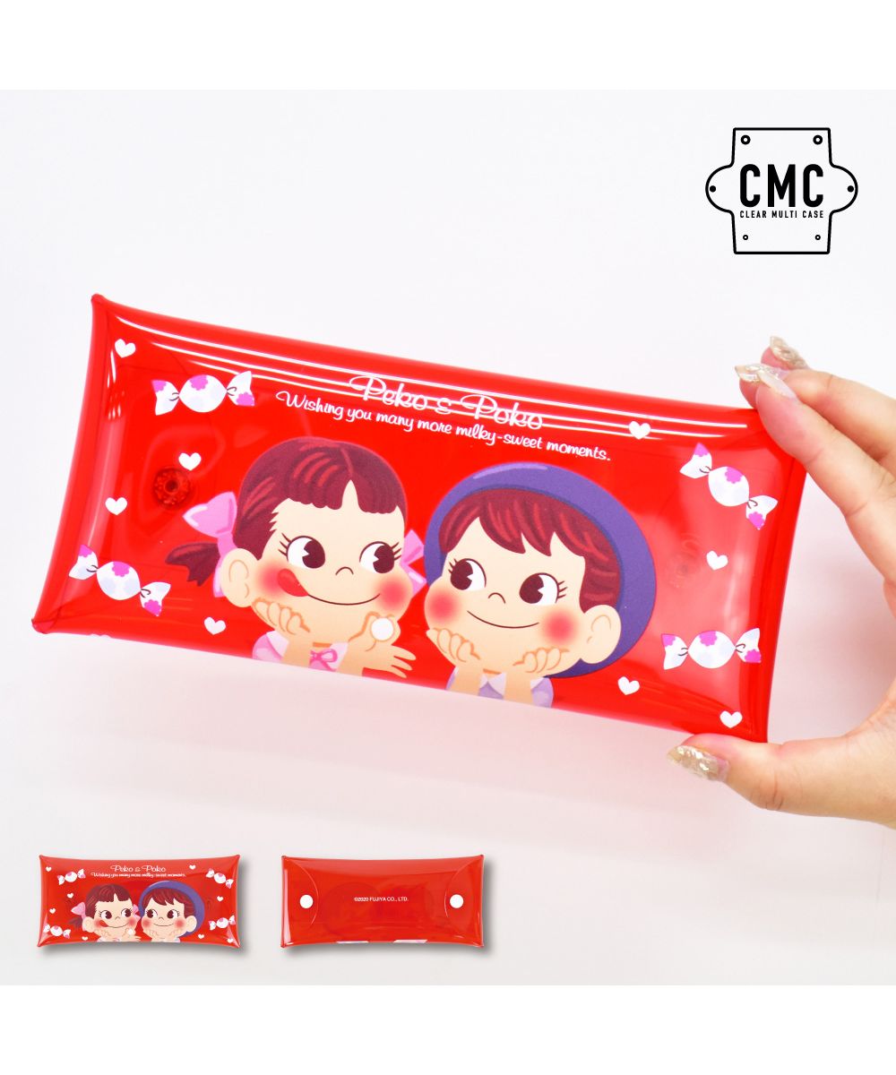 ランナー RUNNER ペコちゃん ペンケース 筆箱 小物入れ クリア ランナー RUNNER ペコちゃん ペンケース 筆箱 小物入れ クリア
