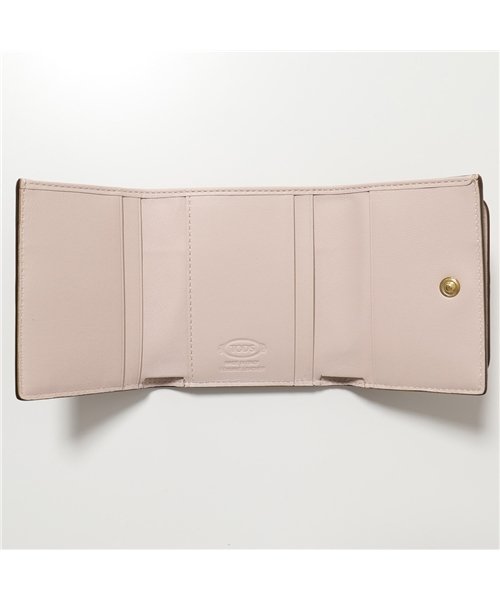 セール Off Tods トッズ Xawdbbb1000rii Dbb Trifold Micro レザー 三つ折り財布 ミニ財布 豆財布 レディース トッズ Tods D Fashion