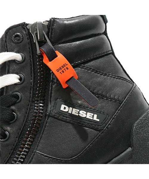 セール Diesel ディーゼル Y019 Pr013 S Dvelows レザー ハイカット スニーカー シューズ T8013 Black 靴 メンズ ディーゼル Diesel D Fashion