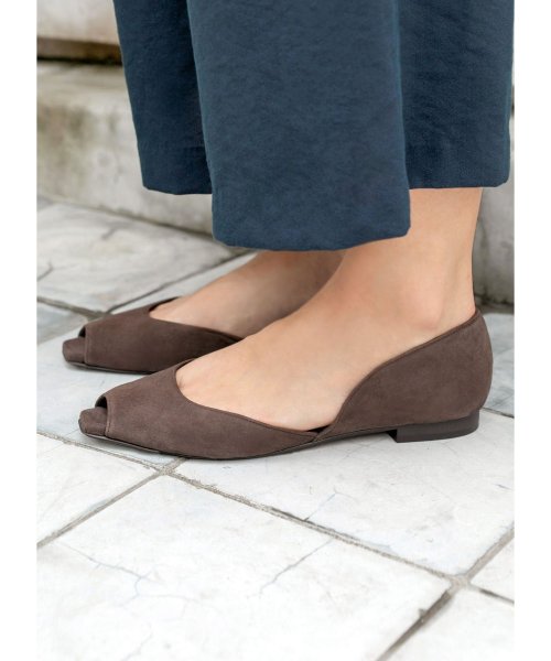 Made In Japan スエードセパレートフラットパンプス Br スタイルデリ Style Deli D Fashion