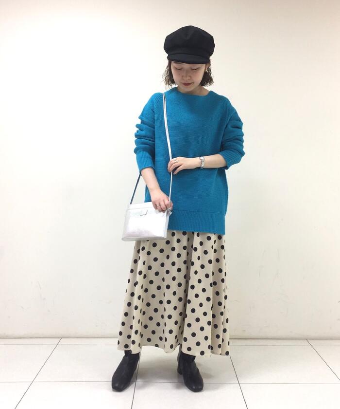 セール! DKNY ドット柄 プリーツ フレア ミディ ドレス セール 40%OFF】ドット柄フレアスカート(503623787) | フレディ
