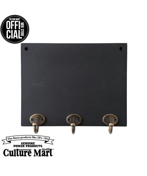 Culture Mart カルチャーマート ブラックボード ハンガーフックミニボード Wood Key Hook B Board フック 壁 壁付け ボー Culture Mart Culture Mart D Fashion