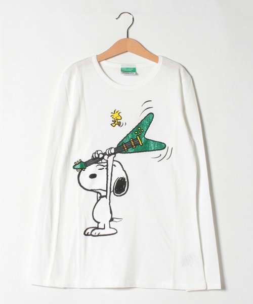 セール 50 Off スヌーピー Snoopy コラボ ロックバンドtシャツ カットソー ユナイテッド カラーズ オブ ベネトン ガールズ Benetton United Colors Of Benetton Girls D Fashion セール 50 Off スヌーピー Snoopy コラボ ロックバンドtシャツ カットソー ユナイテッド カラーズ オブ ベネトン ガールズ Benetton United Colors Of Benetton Girls D Fashion