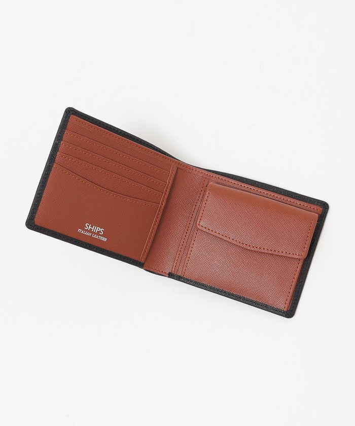 SHIPS: 【SAFFIANO LEATHER】 2トーン 2つ折 ウォレット （財布