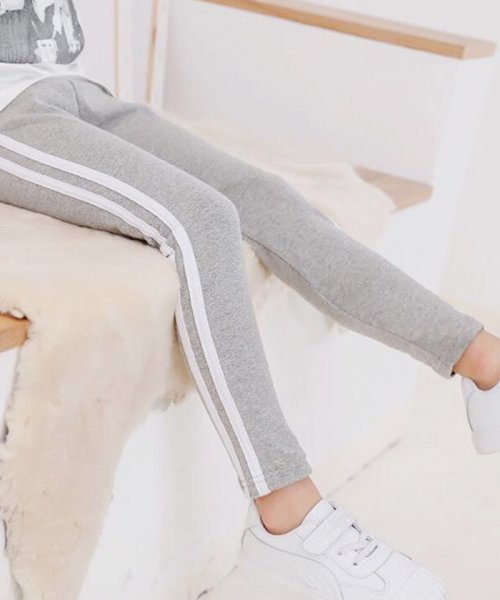 セール キッズ 韓国子供服 レギンス 女の子 ジャージパンツ 伸縮性 ストレッチ ロング 10分丈 らくちん 秋冬 美脚パンツ ボトム ミニミニストア Miniministore D Fashion
