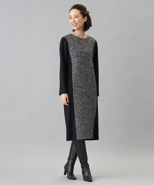 クーポン セール 50 Off ツイード ジャージー異素材切り替えワンピース レリアン Leilian D Fashion クーポン セール 50 Off ツイード ジャージー異素材切り替えワンピース レリアン Leilian D Fashion