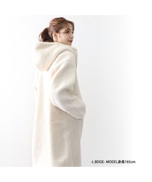 セール エステルボアロングフードコート オウンコード Owncode D Fashion