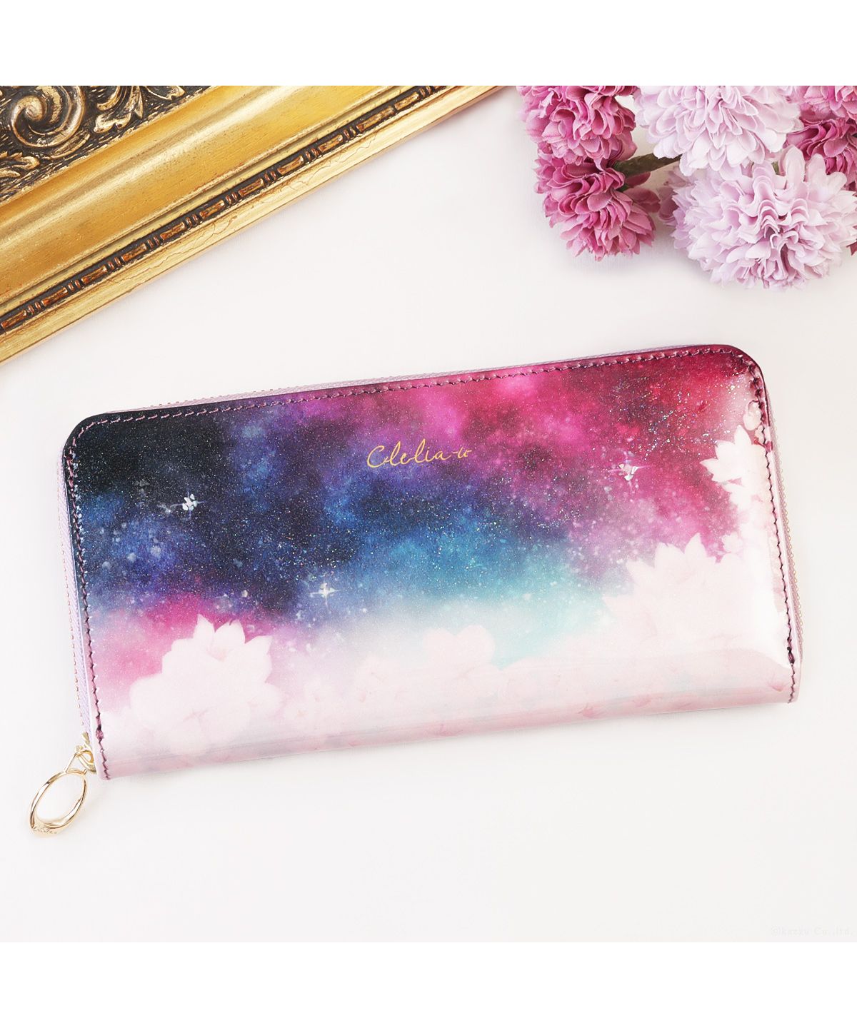 クレリアユー Clelia-u- 長財布 レディース 花柄 レディース長 クレリアユー Clelia-u- 長財布 レディース 花柄 レディース長