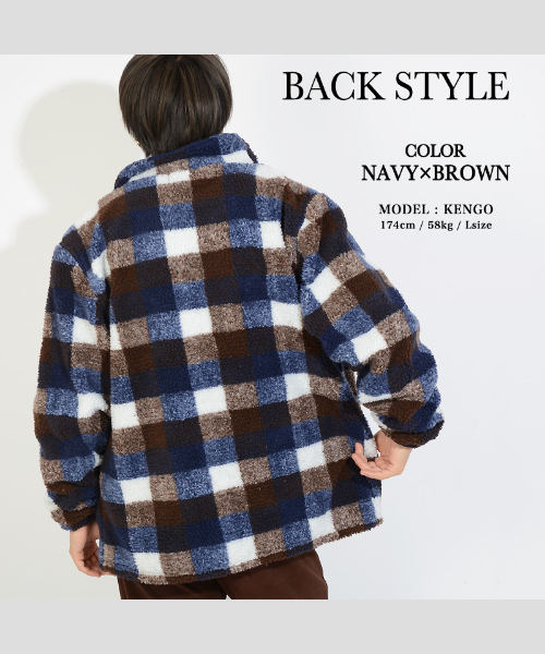 ワンフォークロージング 1111clothing ボア ジャケット メンズ