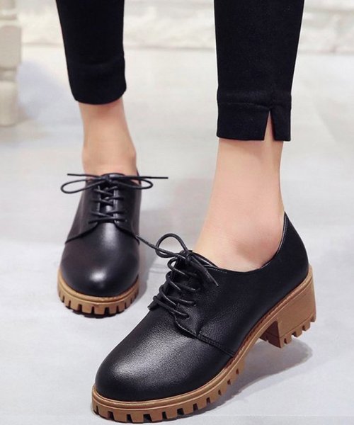 セール オックスフォード シューズ レディース ヒール ローファー パンプス 歩きやすい ミニミニストア Miniministore D Fashion